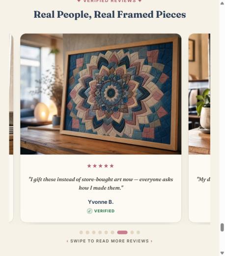 Quadro de mandala em tecido